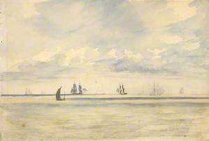 Seascape with Sailing Boats