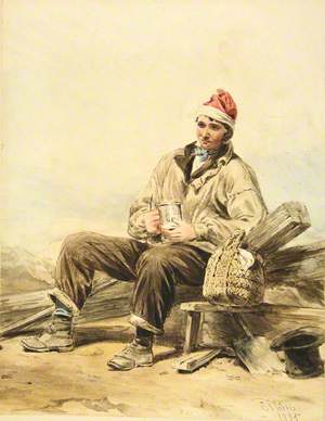 A Peasant Wearing a Cap, with a Tankard