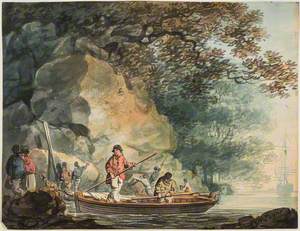 On the River Tamar, with Figures in Boats
