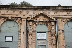 Grand Pump Room Caryatids and Spandrels of the Entrance Portico