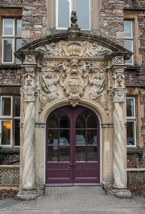 Entrance Portico of Stoke House (now Trinity College)