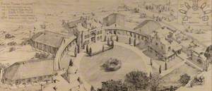 Original Drawing of the Design for the Jerusalem Hospital