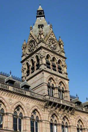 Clock Tower above Chester Town Hall