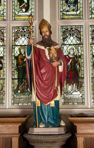 Saint Cuthbert Holding the Head of Saint Oswald