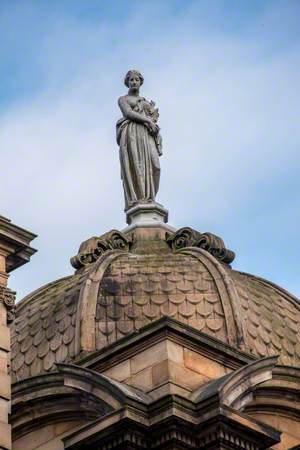 Fame and other Sculptural Detail, Bank of Scotland