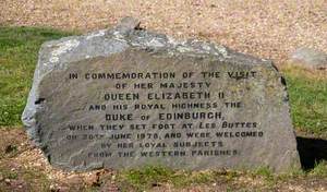 Monument to the Visit of Queen Elizabeth ll and the Duke of Edinburgh