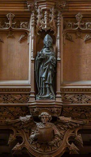Wykehamist Bishops in Organ Case: John Russell (d.1494)