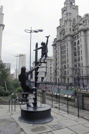 Memorial to the Liverpool Blitz