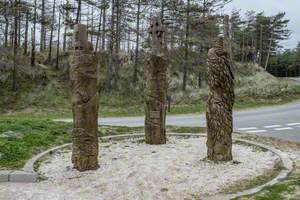 Three Totem Sculptures