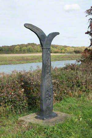 Fiskerton Sustrans sign