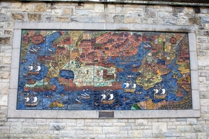 Ceramic Panel of Plymouth Buildings