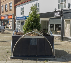 Crawley High Street Artwork Boundary Planter