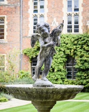 Putto with a Dolphin Fountain