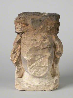 Crowned Head Corbel from Glastonbury Tribunal