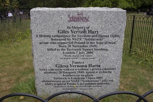 Solidarity Memorial to Giles Vernon Hart