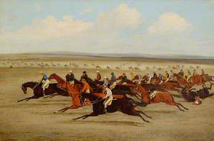 The 1850 Cambridgeshire Stakes: Start of the Race