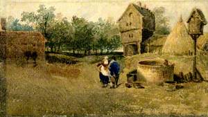 Village Scene with Well