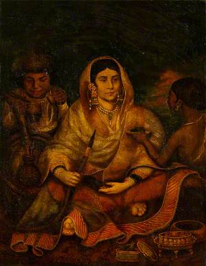 Indian Woman and Two Servants