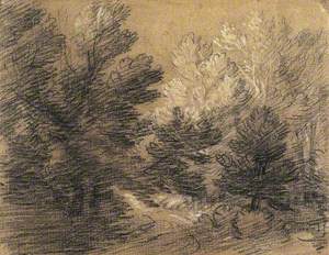 Study of a Wooded Landscape with Country Lane