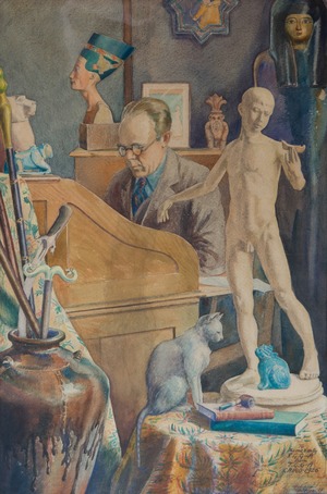 Major Robert Gayer-Anderson (1881–1945) in His Cairo Study