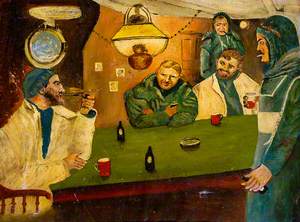 Men around a Messdeck Table