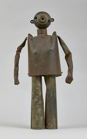 Metal Junk Sculpture: Deep Sea Diver