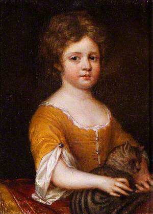 Portrait of a Girl with a Cat