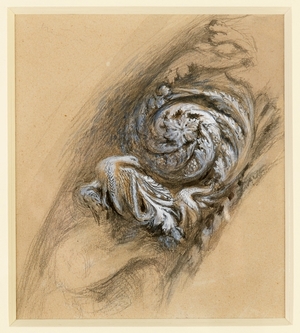 Study of an Acanthus Boss, Archivolt of the Central Door, San Marco, Venice, Italy
