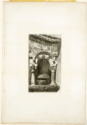 Arch from the Facade of San Michele, Lucca (plate from 'The Seven Lamps of Architecture')