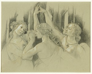 Study of the Three Graces (detail from 'La Primavera')