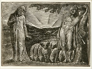 Thenot and Colinet (frontispiece, illustrations to Thornton's 'Pastorals of Virgil')