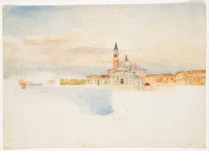 View of the Island of San Giorgio across the Basin of San Marco, Venice, Italy