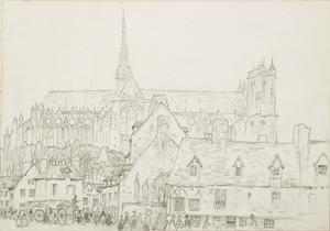 View of the Cathedral from the North Side, Amiens, France