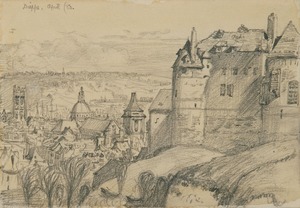 View of the Town from the Cathedral, Dieppe, France