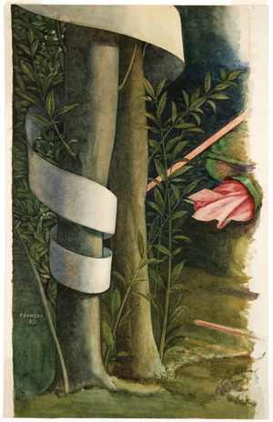 Study of Foliage and Scroll from 'Wisdom Victorious over Vice'