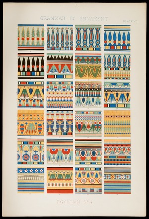 'Egyptian, No. 4', from 'The Grammar of Ornament', Plate VII