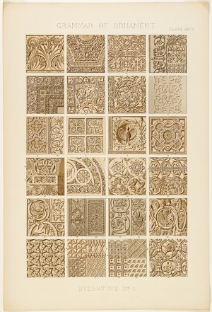 'Byzantine, No. 1', from 'The Grammar of Ornament', Plate XXVIII