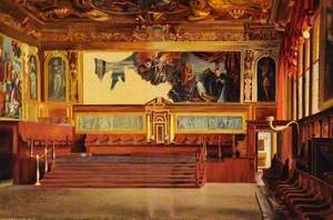 Interior of the Sala del Senato, Doge's Palace, Venice