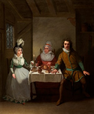Bland, Booth, and Bannister in 'The Children in the Wood' by Morton, Haymarket Theatre, 1793