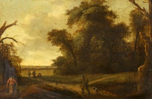 Landscape with a Path by a Wood