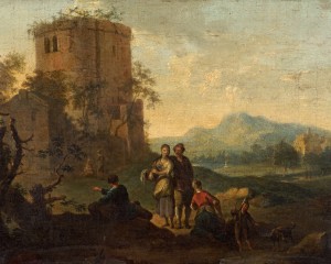 Landscape with Figures and a Ruined Tower