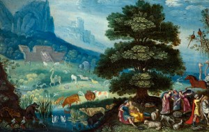 Landscape with Animals Entering the Ark