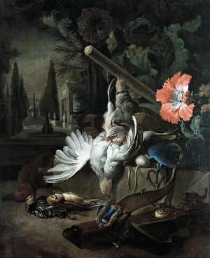 Still Life with Game in a Garden