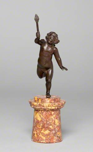Cupid Holding a Torch