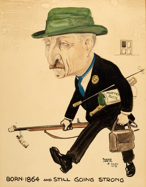 Caricature of J. S. Walker