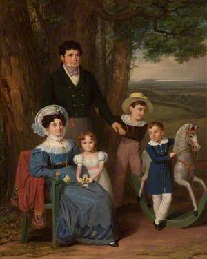 Reginald Henry Bean (d.1848), His Wife and Children