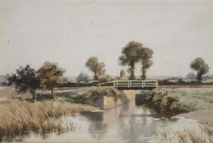 Obridge Lock, Priory from North