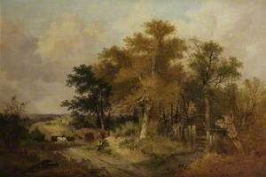 Landscape with Figures and Cattle