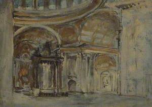 Sketch of the Interior of Saint Mark's, Venice