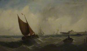 Fishing Smacks (Royal Sea with a Buoy and Shipping)